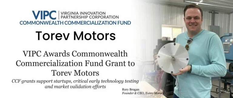 VIPC Awards Commonwealth Commercialization Fund Grant to Torev Motors