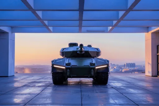 Electric military vehicle rendering